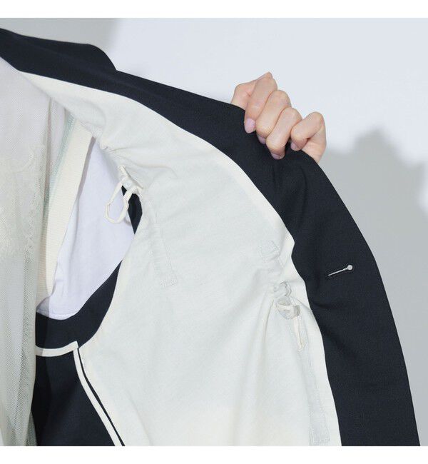 BEAMSBOY「maturely / ティーダブワン ボタン ウェーブ ベスト」|ベスト・ジレ|