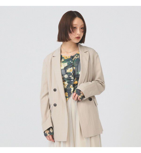 Ray BEAMS 「ソフトクリンクル 4ボタン ダブル ジャケット」|テーラードジャケット|