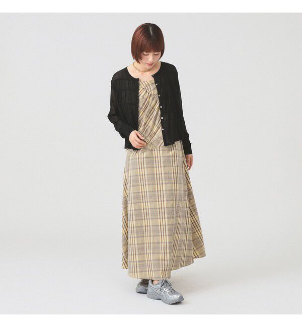 Ray BEAMS 「シアーシャーリング クルーネック カーディガン」|ニット・セーター|