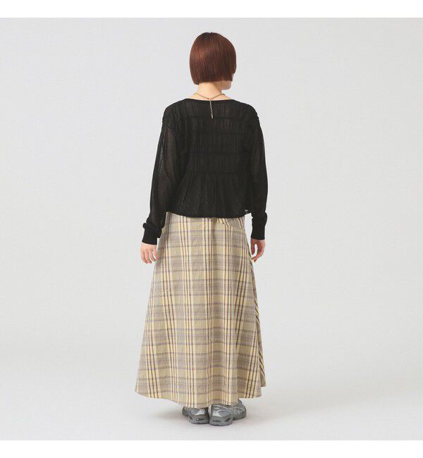 Ray BEAMS 「シアーシャーリング クルーネック カーディガン」|ニット・セーター|