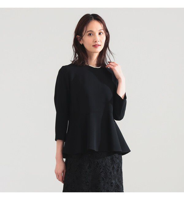 Demi-Luxe BEAMS 「トリアセ ペプラム ブラウス＊」|シャツ・ブラウス|
