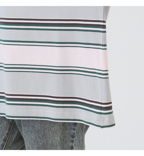 Ray BEAMS 「マルチ ボーダー ビッグ ポロ」|ポロシャツ|