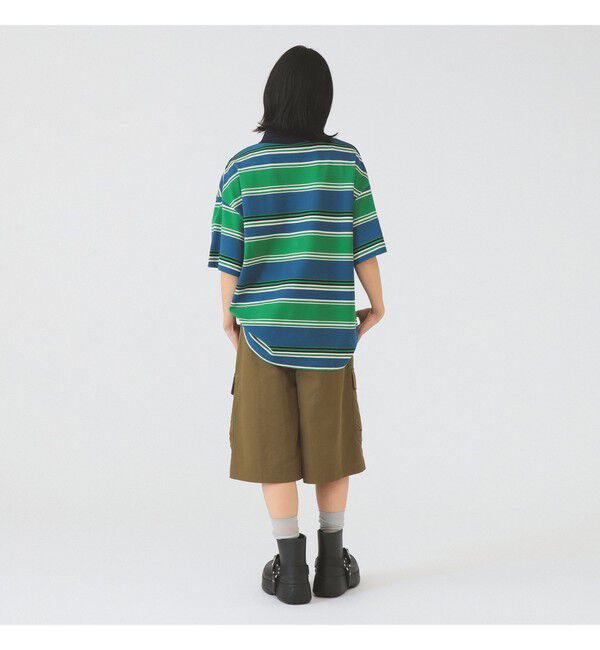 Ray BEAMS 「マルチ ボーダー ビッグ ポロ」|ポロシャツ|