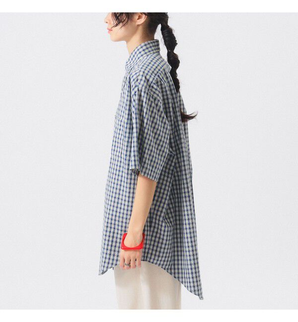 BEAMSBOY「ボーイ チェック ビッグ ボタンダウン シャツ」|シャツ・ブラウス|