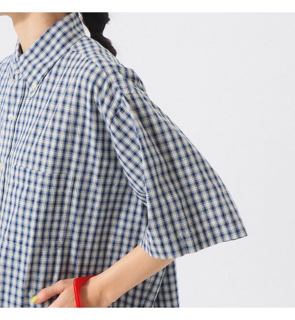 BEAMSBOY「ボーイ チェック ビッグ ボタンダウン シャツ」|シャツ・ブラウス|
