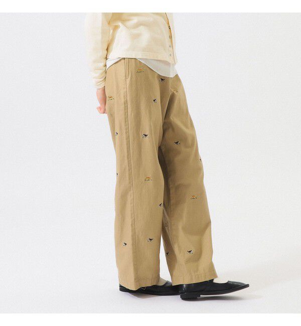 BEAMSBOY「ボーイ ドッグ エンブロイダリー チノ」|チノ|BEIGE