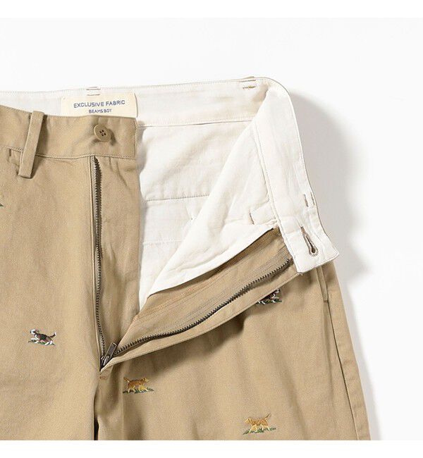BEAMSBOY「ボーイ ドッグ エンブロイダリー チノ」|チノ|