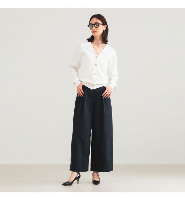 Demi-Luxe BEAMS 「メタルボタン Vネック カーディガン」|ニット・セーター|