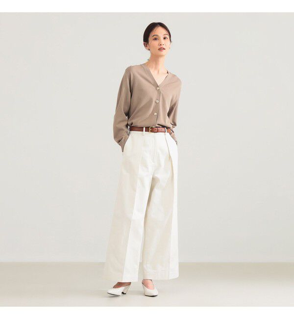 Demi-Luxe BEAMS 「メタルボタン Vネック カーディガン」|ニット・セーター|