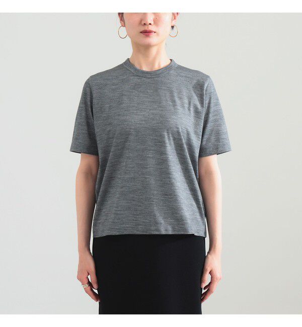 Demi-Luxe BEAMS 「【別注】スタイリスト佐藤佳菜子 &times; SLOANE / ウール混 クルーネック  Tシャツ」|Tシャツ・カットソー|
