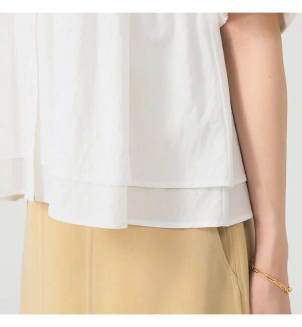 Ray BEAMS 「ティアード 2Way パフ スリーブ ブラウス」|シャツ・ブラウス|
