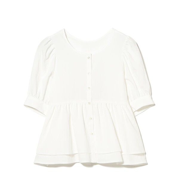 Ray BEAMS 「ティアード 2Way パフ スリーブ ブラウス」|シャツ・ブラウス|