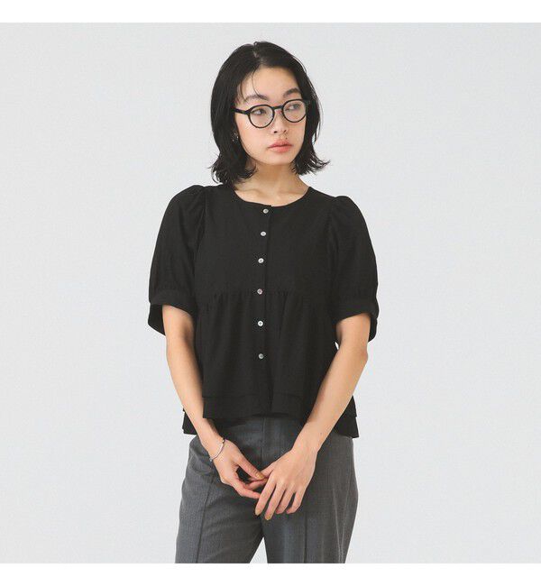 Ray BEAMS 「ティアード 2Way パフ スリーブ ブラウス」|シャツ・ブラウス|