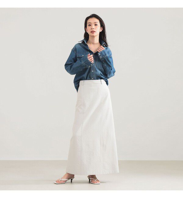 Demi-Luxe BEAMS 「AK+1 / フロント 切り替え スカート」|スカート|