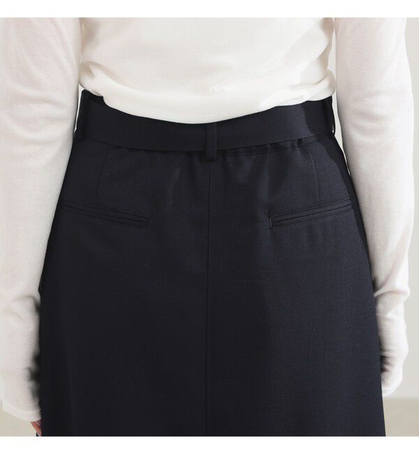 Demi-Luxe BEAMS 「ベルテッド コクーン スカート」|スカート|