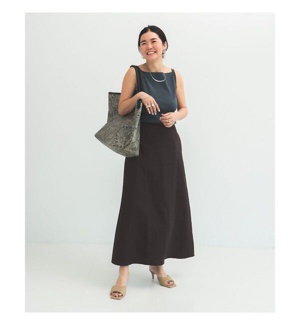 Demi-Luxe BEAMS 「シンプル リネン スカート .M」|スカート|