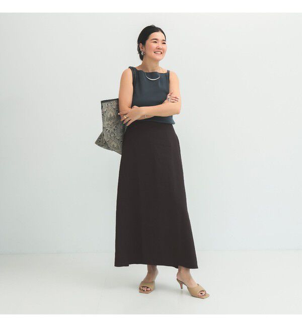 Demi-Luxe BEAMS 「シンプル リネン スカート .M」|スカート|
