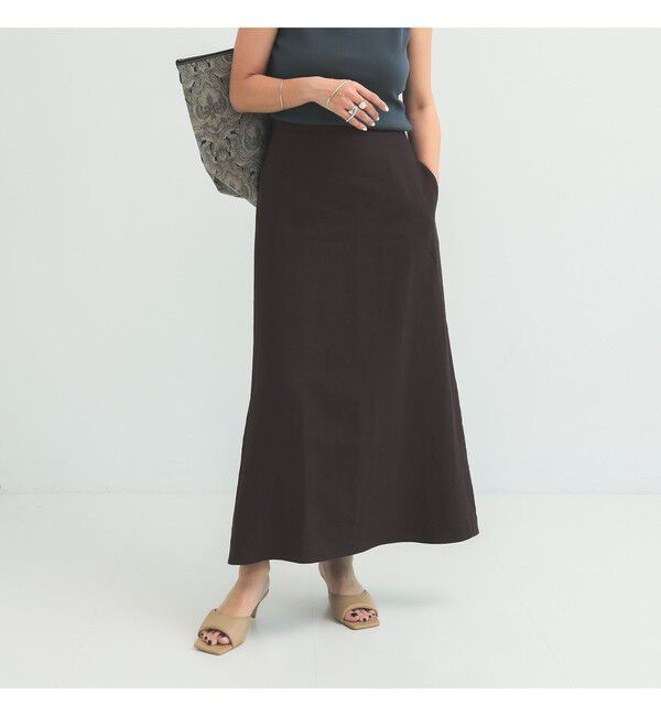 Demi-Luxe BEAMS 「シンプル リネン スカート .M」|スカート|