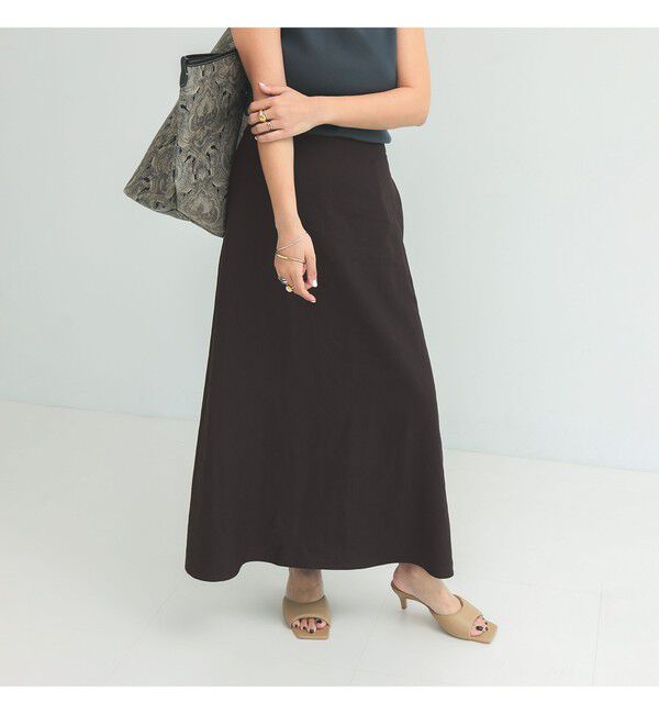 Demi-Luxe BEAMS 「シンプル リネン スカート .M」|スカート|
