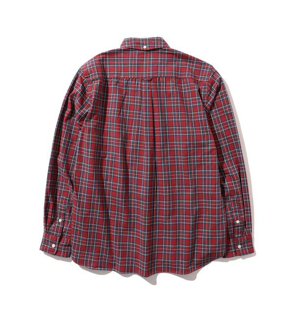 BEAMS PLUS「BEAMS PLUS / インディゴチェック ボタンダウンシャツ」|シャツ・ブラウス|