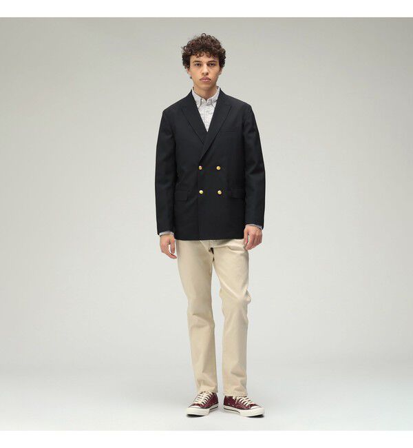 BEAMS PLUS「5 ポケット テーパード ピケ パンツ」|チノ|