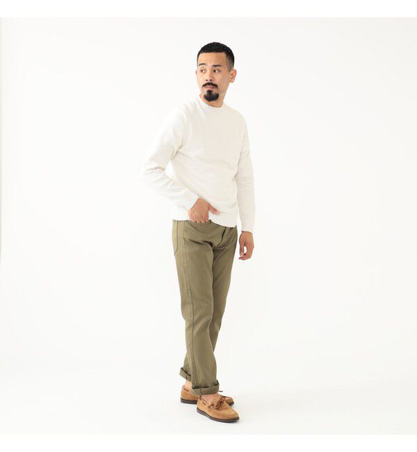 BEAMS PLUS「5 ポケット テーパード ピケ パンツ」|チノ|