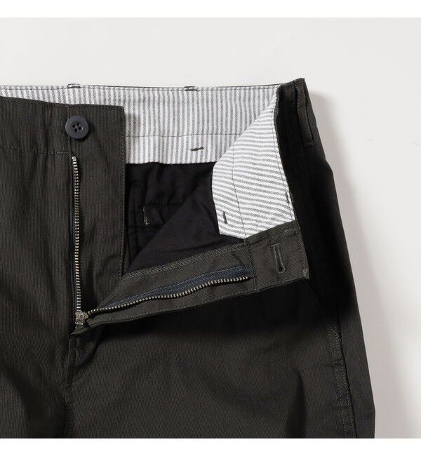 BEAMS「コットンピケ ストレッチ テーパード パンツ」|チノ|