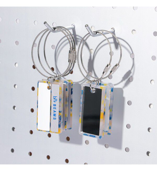 BEAMS「ミラー付き ネームプレート キーホルダー」|キーケース|