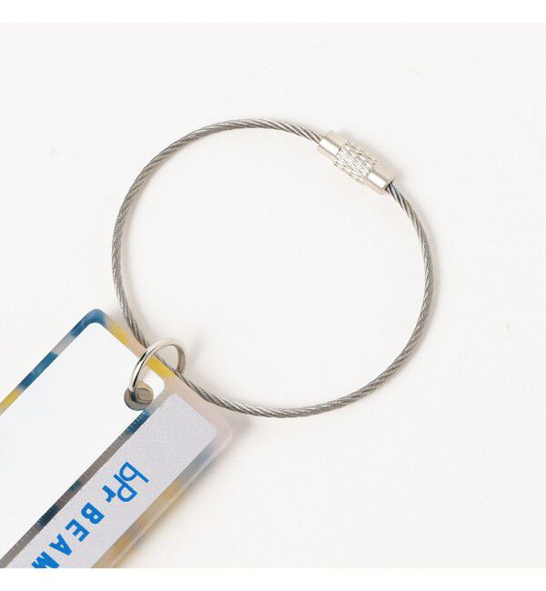 BEAMS「ミラー付き ネームプレート キーホルダー」|キーケース|