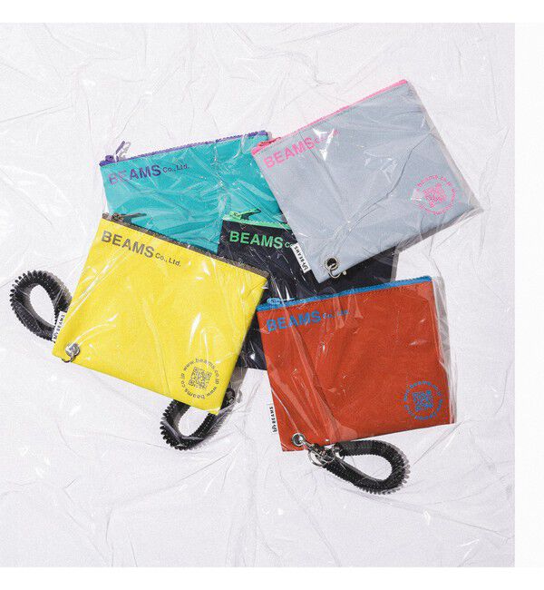 BEAMS「bPr BEAMS / ターポリン ロゴ ポーチ S」|ポーチ|