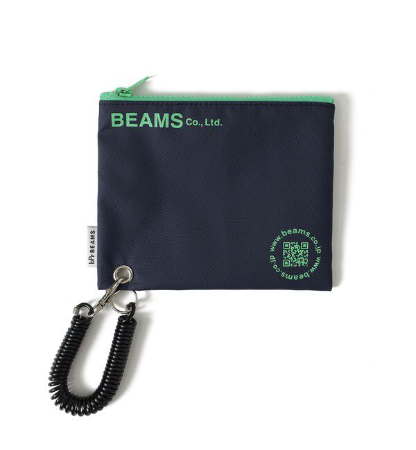 BEAMS「bPr BEAMS / ターポリン ロゴ ポーチ S」|ポーチ|