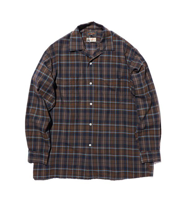 BEAMS PLUS「Open Collar Madras」|シャツ・ブラウス|