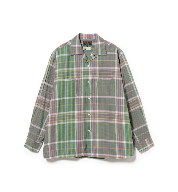 BEAMS PLUS「Open Collar Madras」|シャツ・ブラウス|