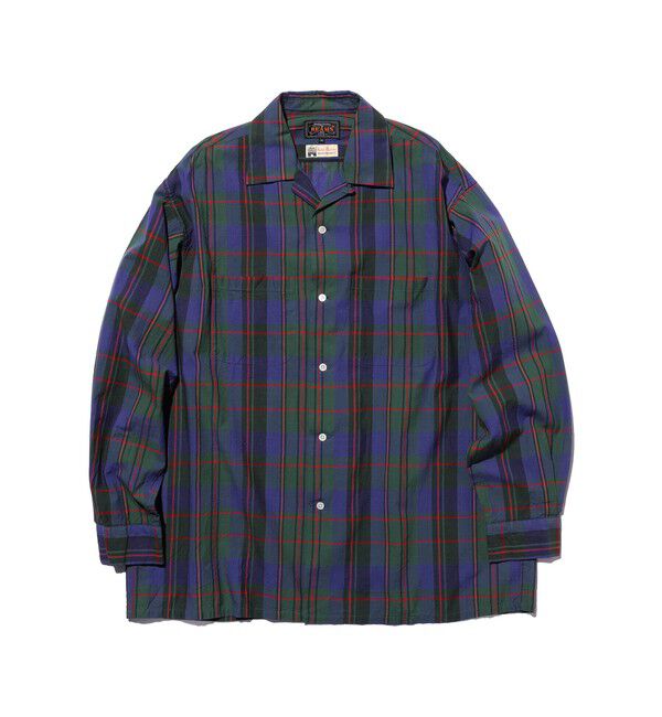 BEAMS PLUS「Open Collar Madras」|シャツ・ブラウス|