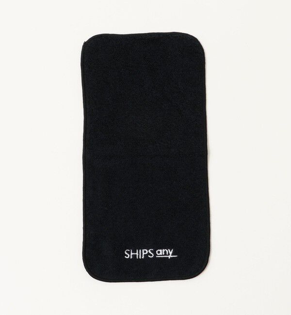 SHIPS any「SHIPS any: 今治 パイル ハンドタオル」|ハンカチ|ブラック
