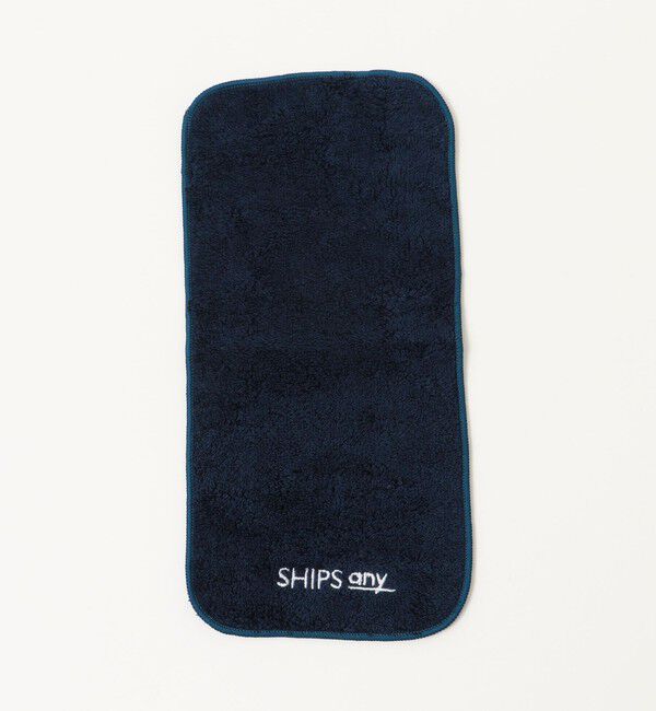SHIPS any「SHIPS any: 今治 パイル ハンドタオル」|ハンカチ|ネイビー