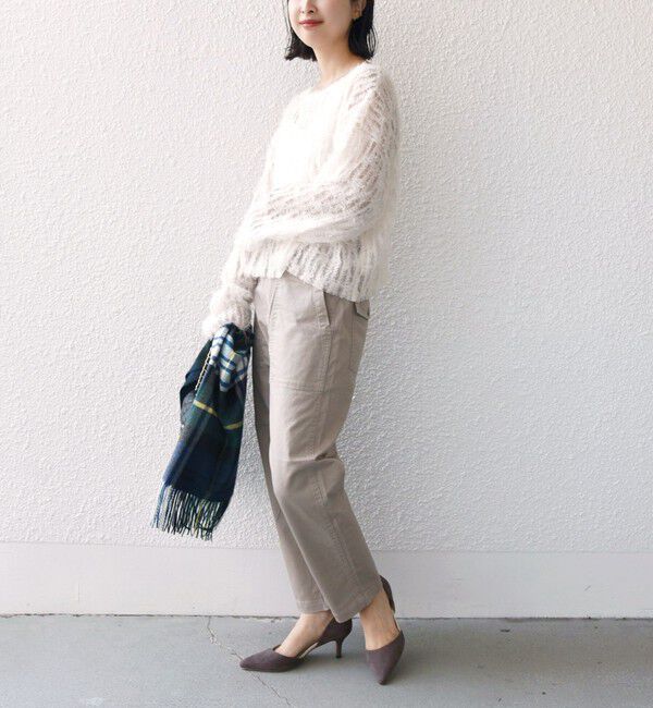 SHIPS for women「《一部追加予約》【WEB限定】ストレッチ ベーシック ベイカー パンツ」|その他|