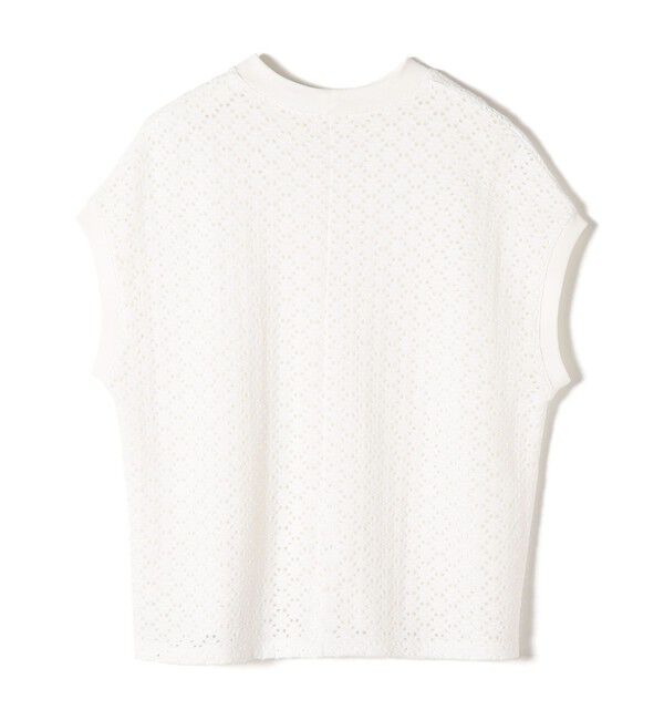 SHIPS for women「《一部追加予約》【WEB限定】〈手洗い可能〉アイレット クルーネック プルオーバー」|Tシャツ・カットソー|