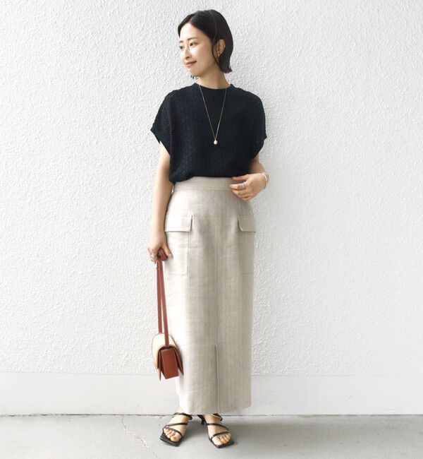 SHIPS for women「《一部追加予約》【WEB限定】〈手洗い可能〉アイレット クルーネック プルオーバー」|Tシャツ・カットソー|