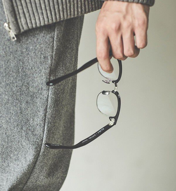 SHIPS any「【SHIPS any別注】銘品晴夫作：MALCOLM セルロイド&times;チタン 眼鏡◇」|サングラス|