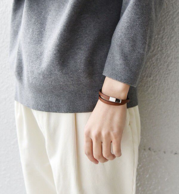 SHIPS any「SHIPS any: レザー マグネット ブレスレット◇」|ブレスレット・バングル|