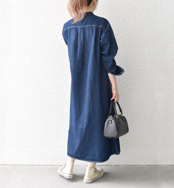 SHIPS any「SHIPS any:〈洗濯機可能〉デニム ブザム シャツ ワンピース［SHIPS any DENIM］」|ワンピース|