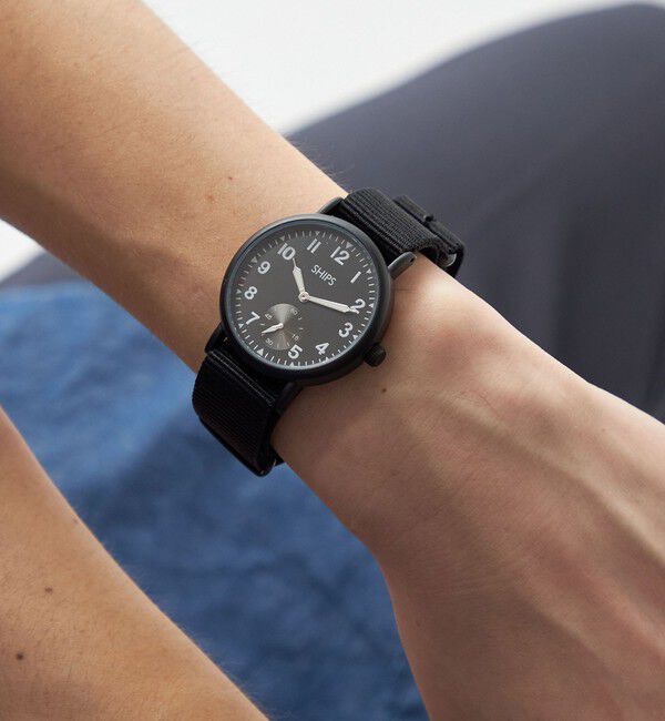 SHIPS「【WEB限定】SHIPS: ビジネス / ミリタリー 2WAY ベルト ウォッチ (腕時計)」|腕時計|ブラック