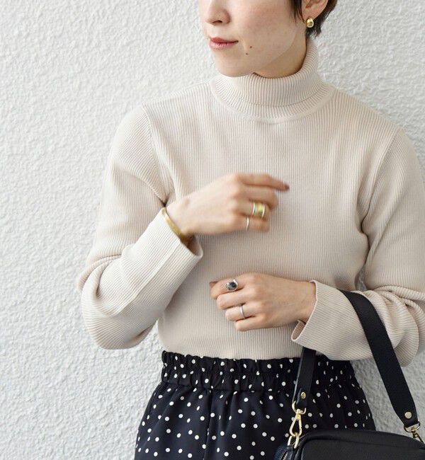 SHIPS any「SHIPS any:〈手洗い可能〉デリケート リブ タートルネック ニット プルオーバー」|ニット・セーター|