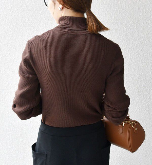 SHIPS any「SHIPS any:〈手洗い可能〉デリケート リブ タートルネック ニット プルオーバー」|ニット・セーター|