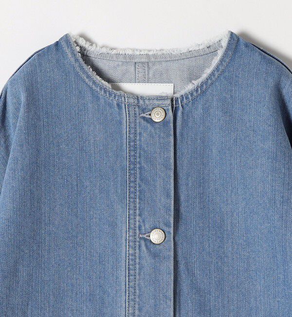 SHIPS any「《一部追加予約》SHIPS any: ノーカラー デニム ブルゾン［SHIPS any DENIM］」|デニムジャケット|