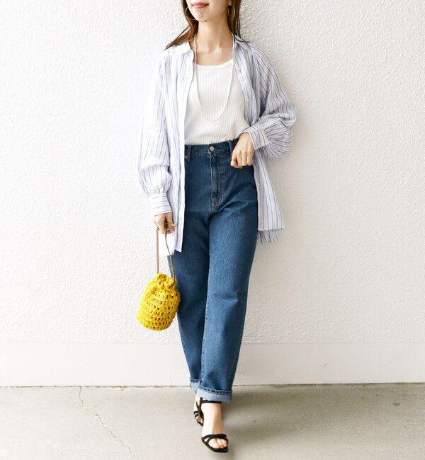 SHIPS any「SHIPS any: ハイライズ デニムパンツ［SHIPS any DENIM］」|デニム|