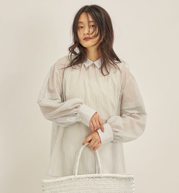 SHIPS for women「〈手洗い可能〉オーガニック コットン 2WAY ブラウス◇」|シャツ・ブラウス|