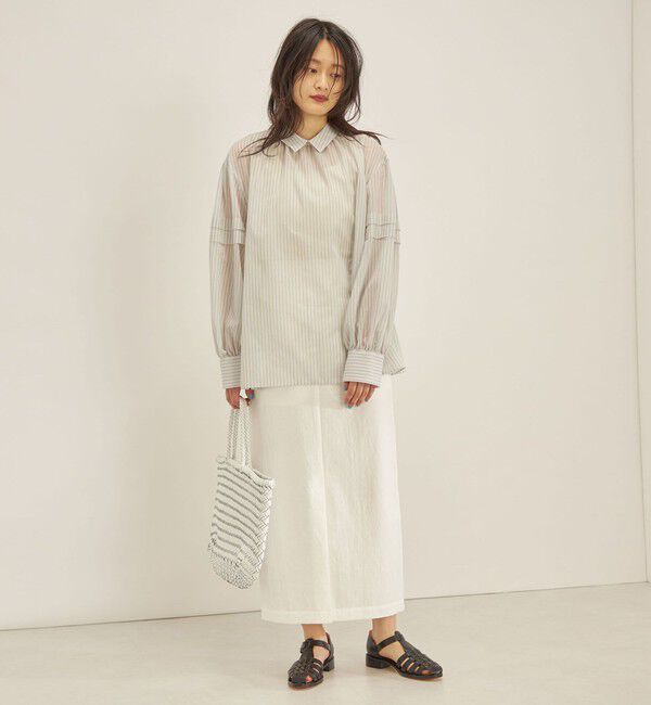 SHIPS for women「〈手洗い可能〉オーガニック コットン 2WAY ブラウス◇」|シャツ・ブラウス|