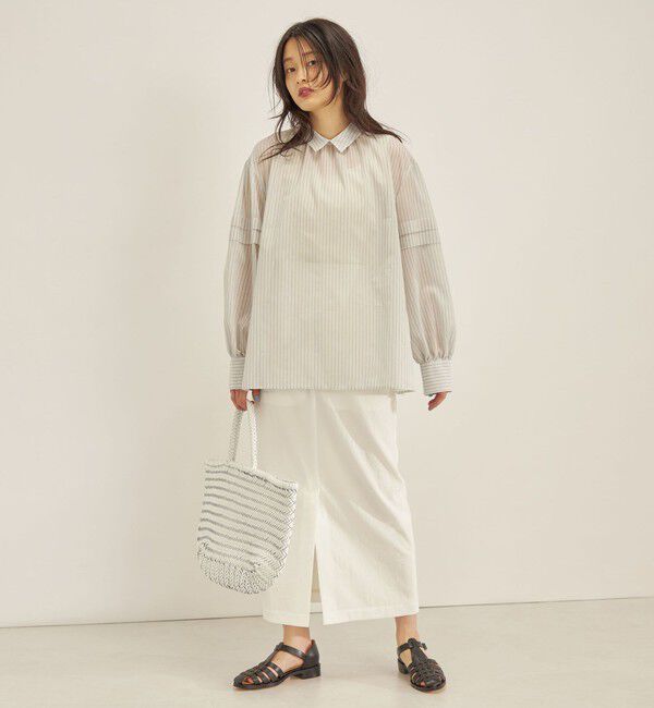 SHIPS for women「〈手洗い可能〉オーガニック コットン 2WAY ブラウス◇」|シャツ・ブラウス|